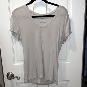 BRAND NEW banana republic soft t shirt. Faded white/gray color. So soft.
